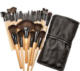 30 pcs Bamboo Complete Brush Set-Powder Blusher Eyeshadow Concealer