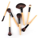 30 pcs Bamboo Complete Brush Set-Powder Blusher Eyeshadow Concealer