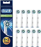New Oral B Cross Action Replacement 10 Replacement Brush Heads- MASSIVE REDUCTION