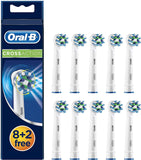 New Oral B Cross Action Replacement 10 Brush Heads- MASSIVE REDUCTION  