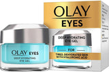 New Olay Eyes Deep Hydrating Eye Gel For Tired Dehydrated Skin With Hyaluronic Acid, 15ml BARGAIN