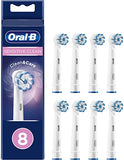 New 8 x Oral-B  Sensitive Replacement Tooth Brush Heads.