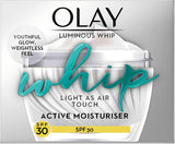 New Olay Luminous Whip Light as Air SPF30 with Niacinamide, 50 ml-BARGAIN