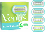 GILLETTE VENUS EXTRA SMOOTH REPLACEMENT 4 SHAVING WOMENS RAZOR BLADES