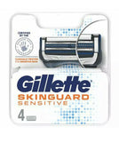 Gillette Skinguard Sensitive 4 Pack Cartridges Blades Genuine Brand-BARGAIN